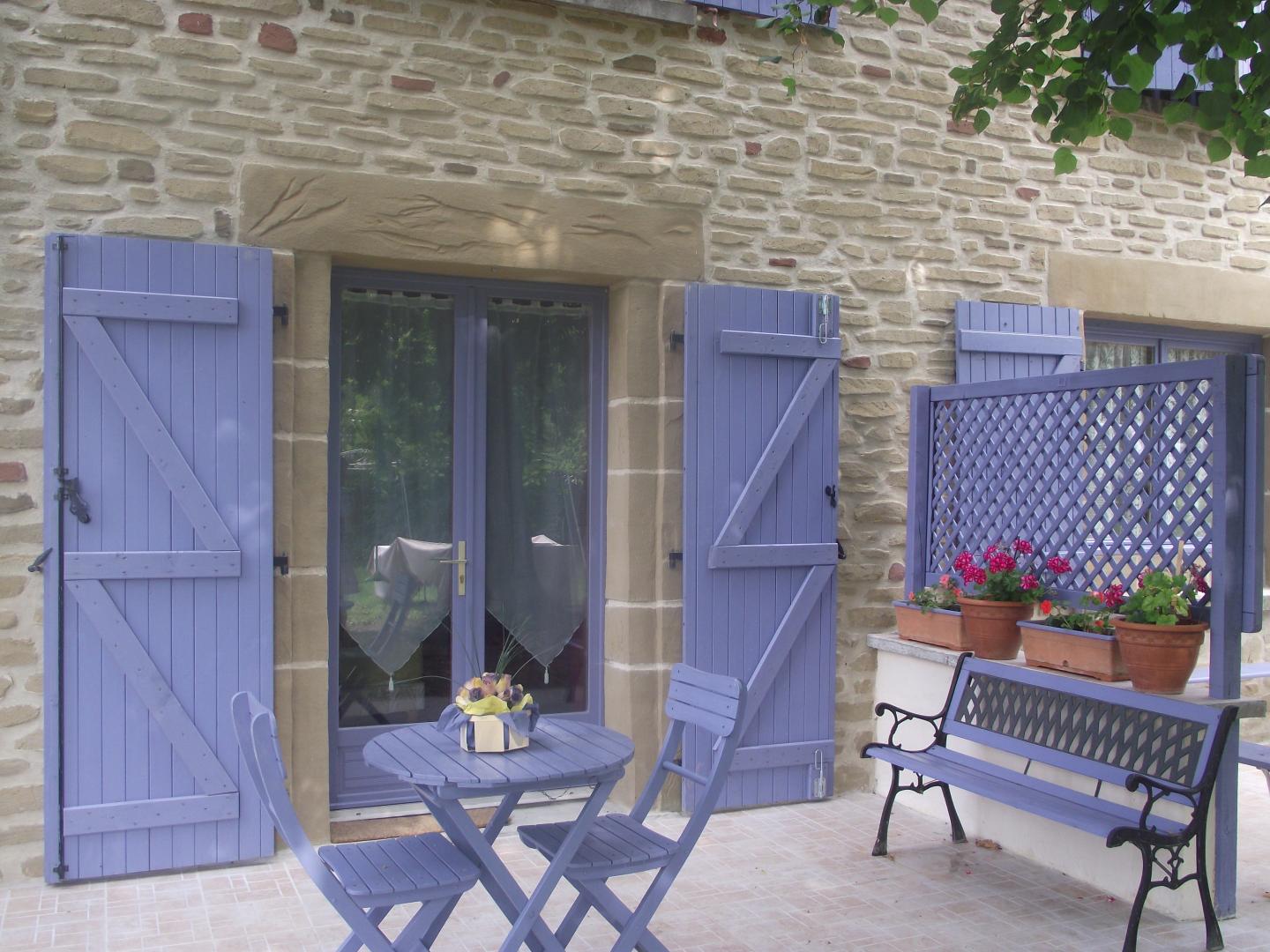 La terrasse privative devant la chambre Cerise photo 23