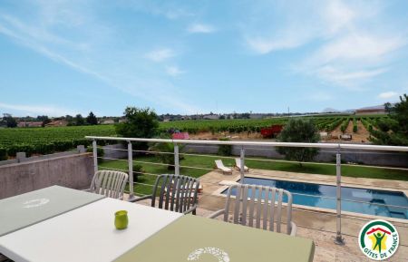 Vue de la terrasse Gite n°G271012 La Roche-de-Glun - Drôme - Vue de la terrasse